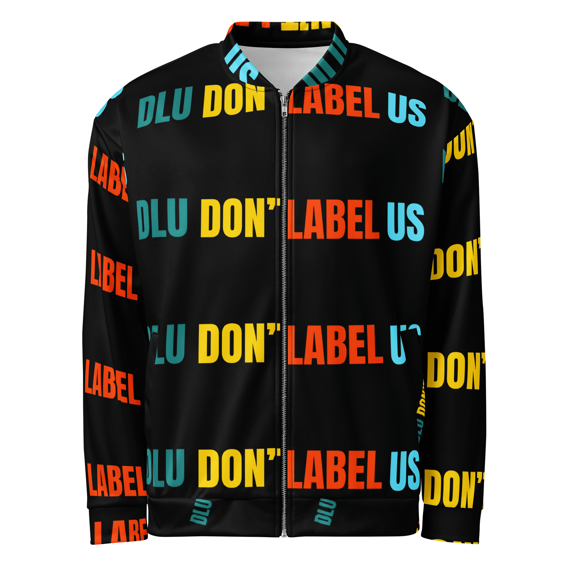 DLU DON’T LABEL US® Rebel Statement All-Over Print Bomber Jacket product image (1)