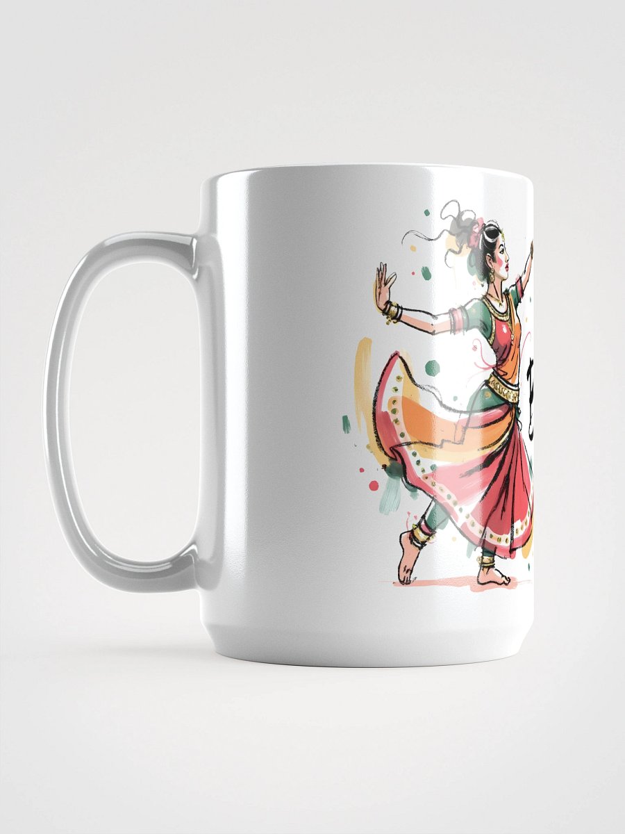 Elegant Bharatanatyam Dance | Traditional Indian Art Glossy Mug product image (6)
