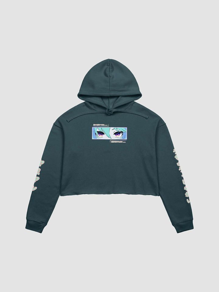 [S Uchu Gang Crop Hoodie] Yameian V.Aceso Coral Text (S-2XL) product image (1)