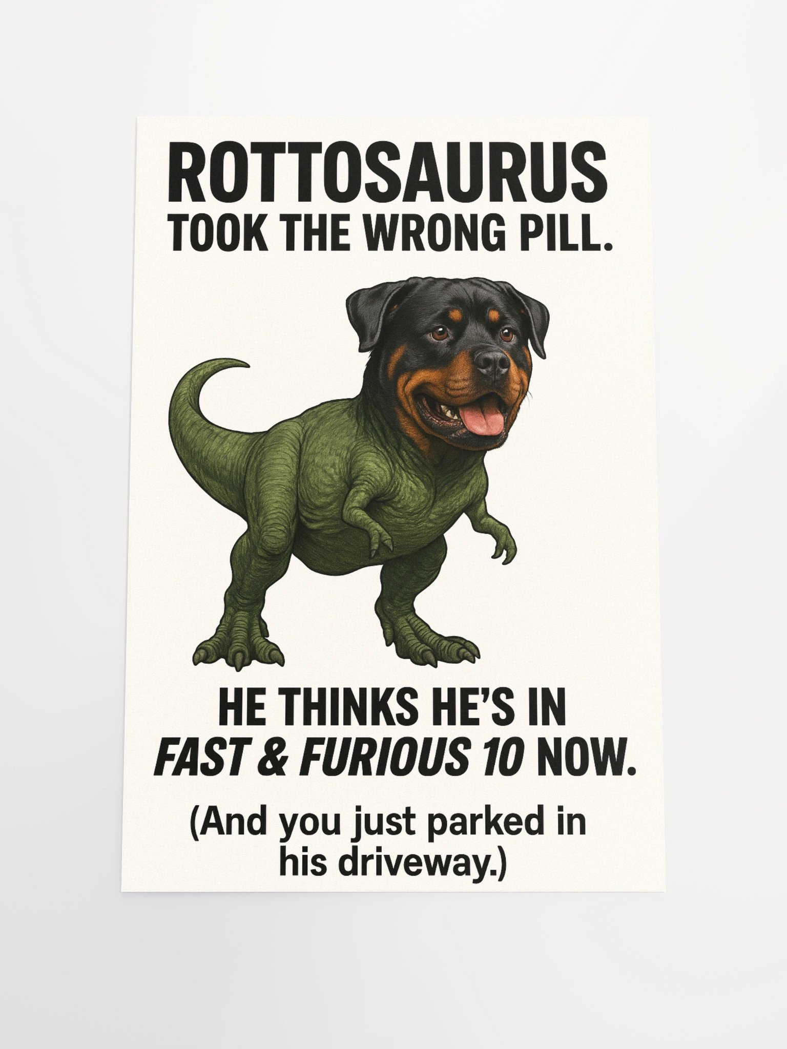 Rottosaurus Fast & Furious Poster product image (2)