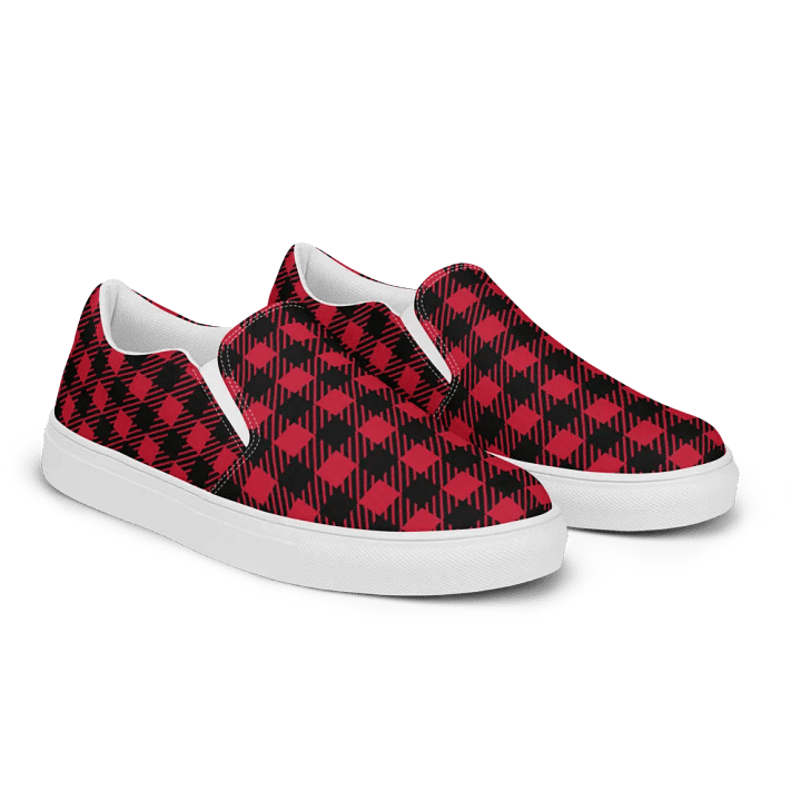 Plaid Paradise Slip-On Canvas Shoes product image (2)