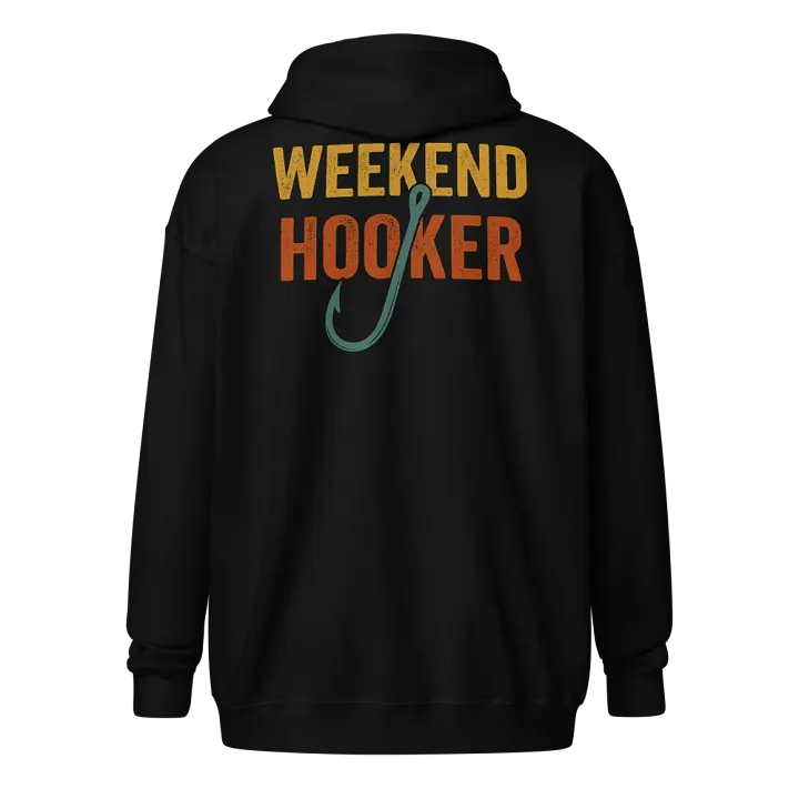 Weekend Hooker - Reel Fun zip-up hoodie for Fishing Enthusiasts product image (1)