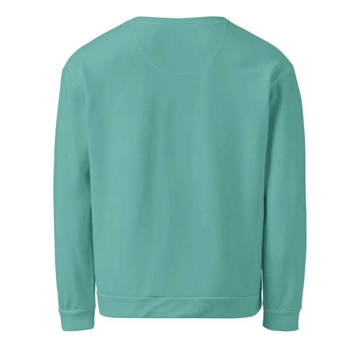 Plain Turquoise Green True Summer Unisex Recycled Polyester Heavyweight Premium Sweatshirt by Treasure Pie product image (2)