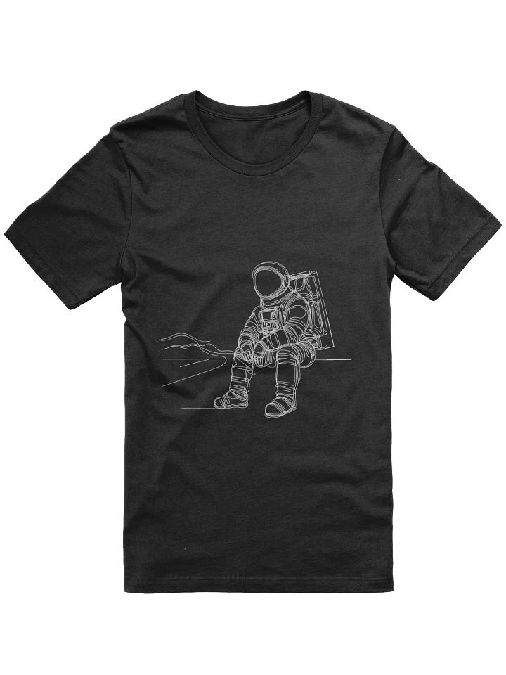 Galactic Explorers Line Art Astronaut T-Shirt product image (3)