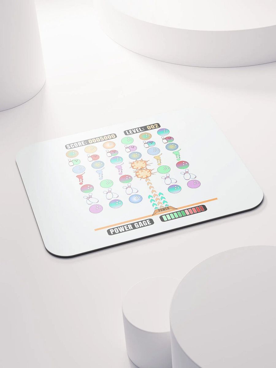 Space Invader Game Bowling Strike Explosion Mouse Pad product image (4)
