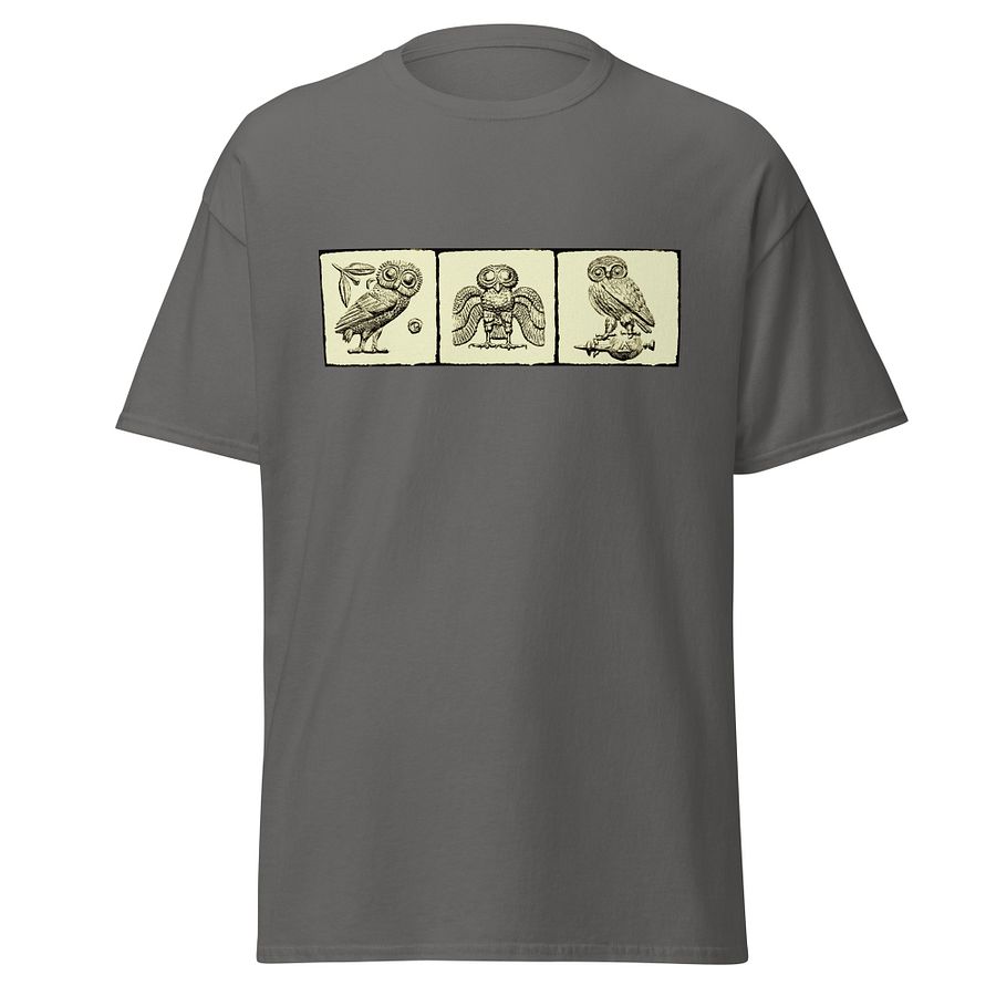Athenian Owl Authentic Greek Tetradrachm Art 3rd Century BC, T-Shirt product image (1)