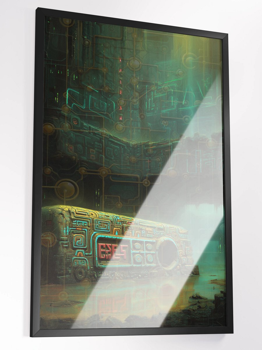 Mayan Machine – Cyber Relic Wall Art Poster product image (2)