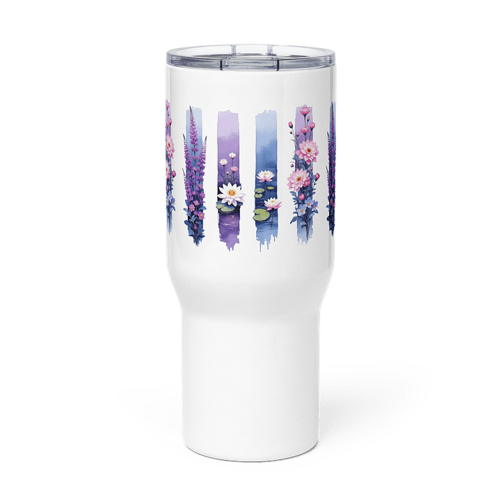 Tranquil Blooms Stainless Steel Travel Mug product image (3)