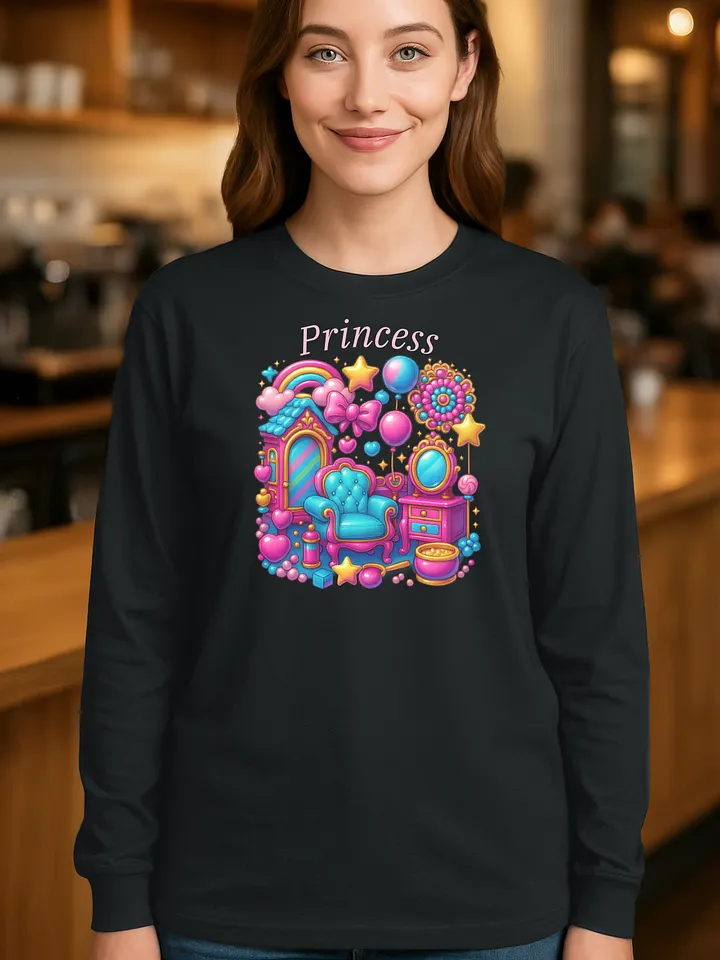 Princess - Dollhouse Color Burst - Gildan Ultra Cotton Unisex Long Sleeve T-Shirt product image (1)
