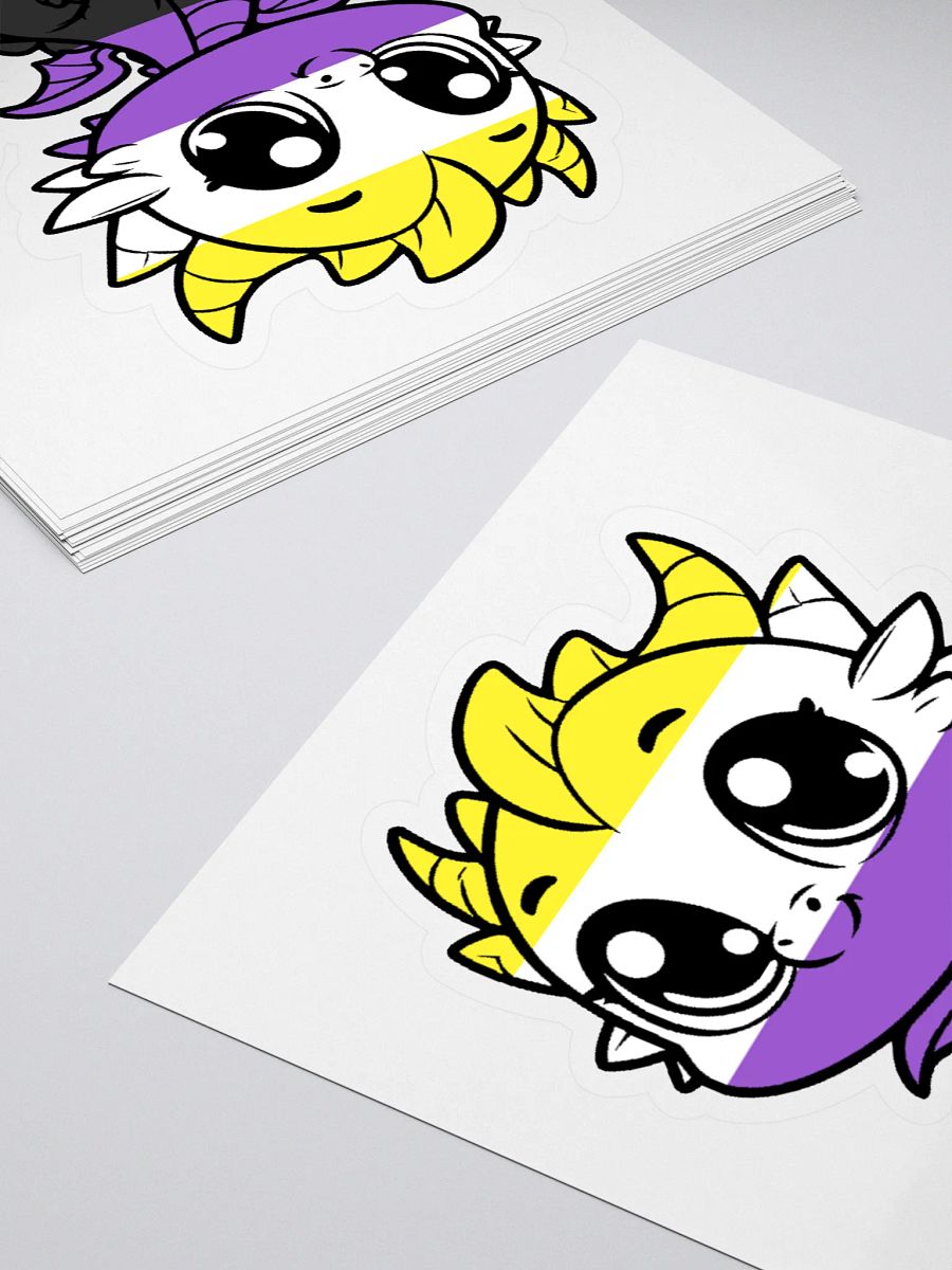 Nonbinary Pride Dragon Sticker product image (4)