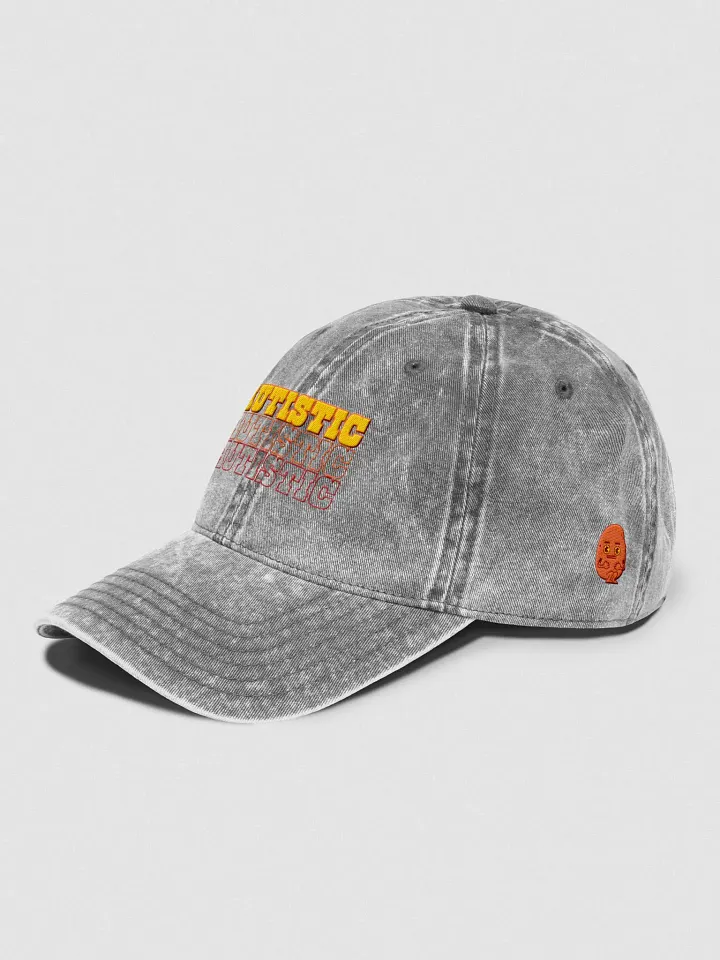 AUTISTIC vintage wash dad hat product image (8)