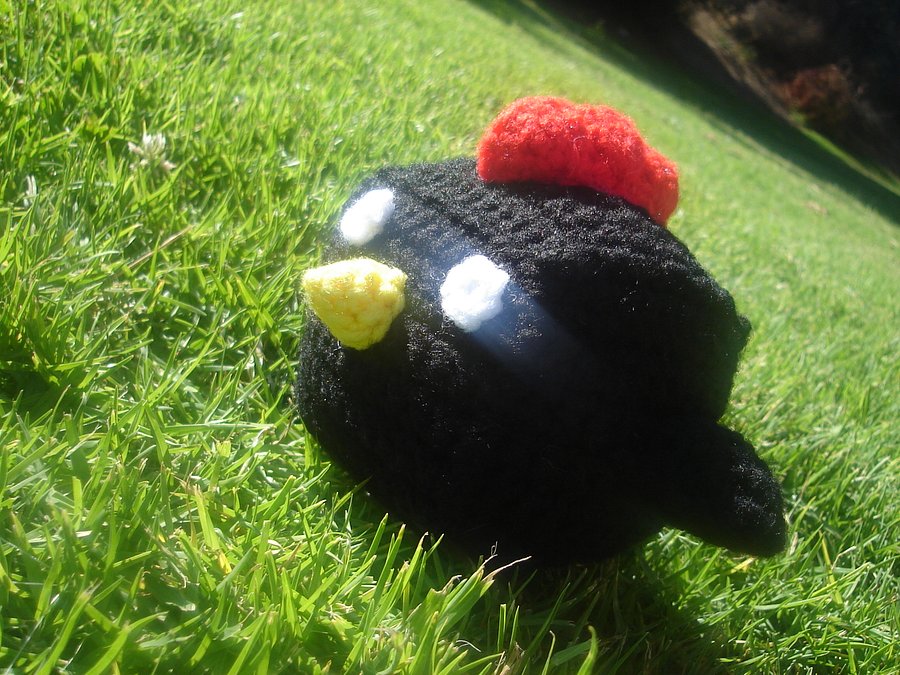 Crocheted Block Chicken Plush product image (3)