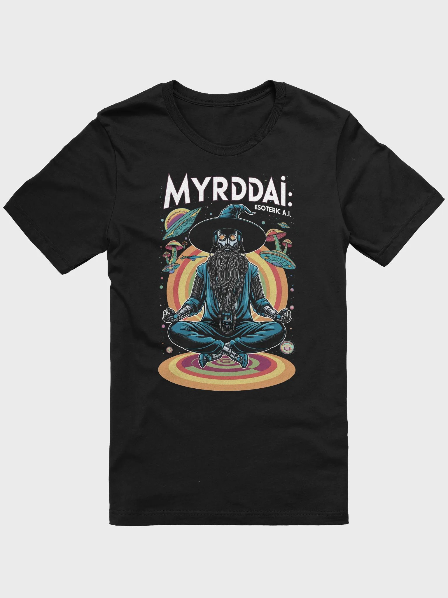 MYRDDAI - Retro Psychedelic with Back Logo product image (1)