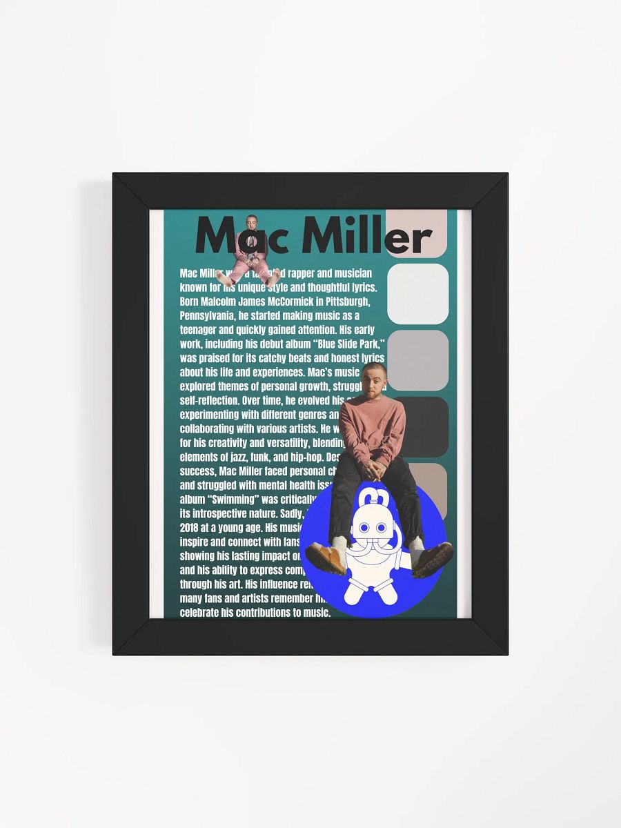(8x10in) Mac Miller: Framed Matte Poster product image (4)