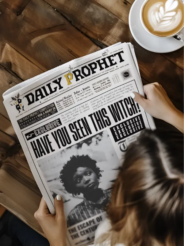 Have You Seen This Witch? Newspaper Daily Prophet Template I 100% Customizable product image (2)