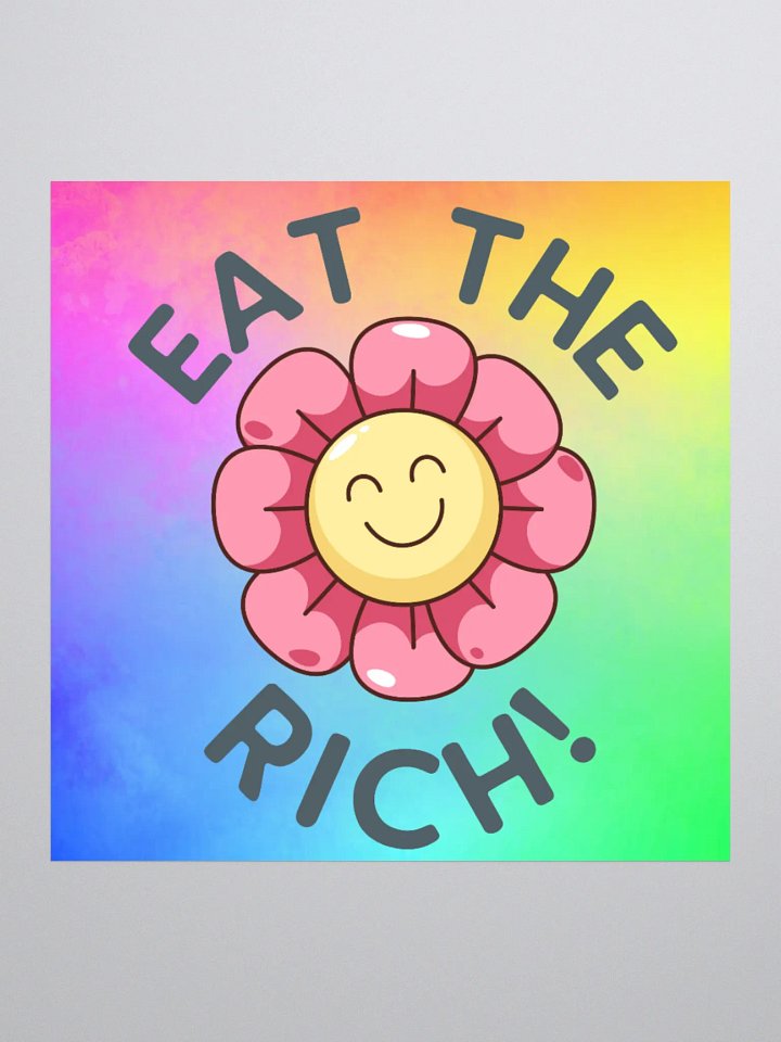 EAT THE RICH Sticker product image (1)