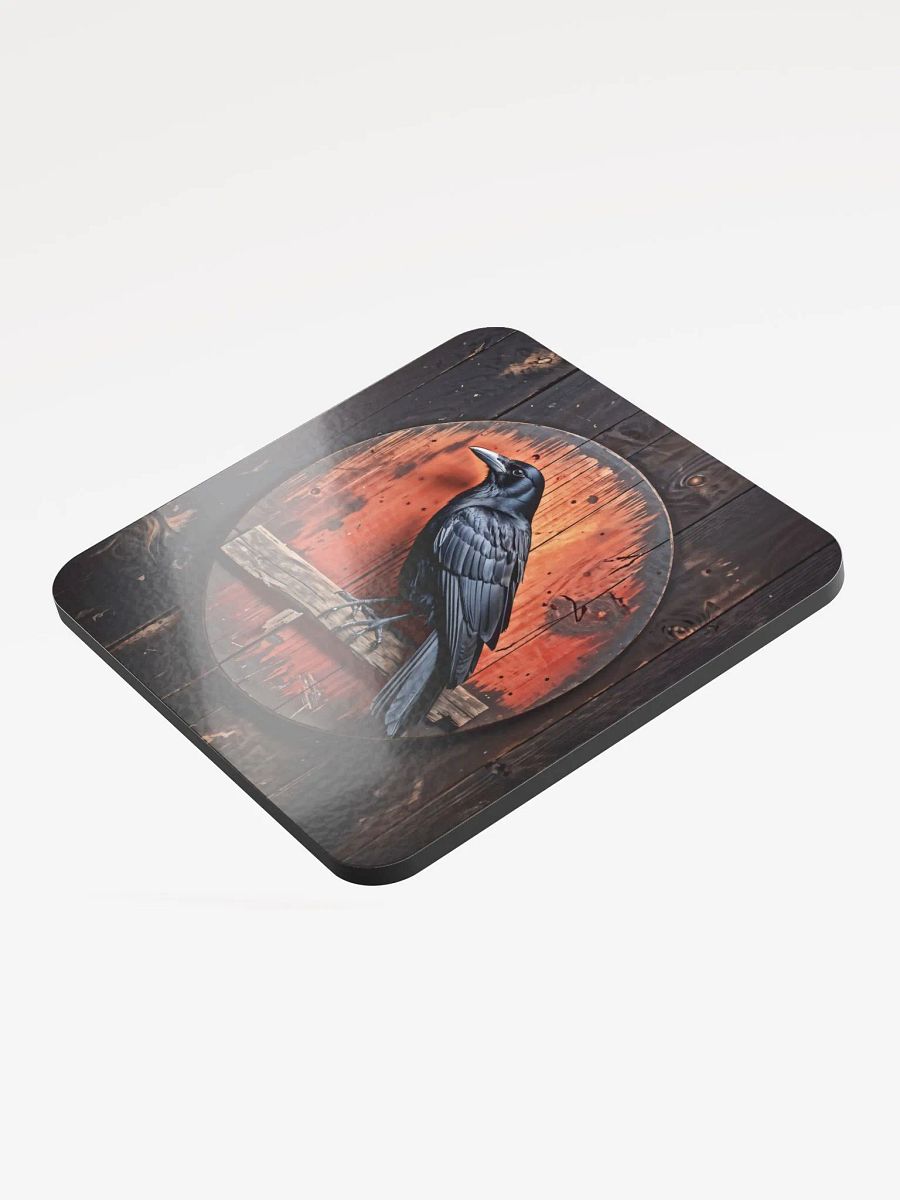 Glossed Cork Coaster - Crow product image (3)