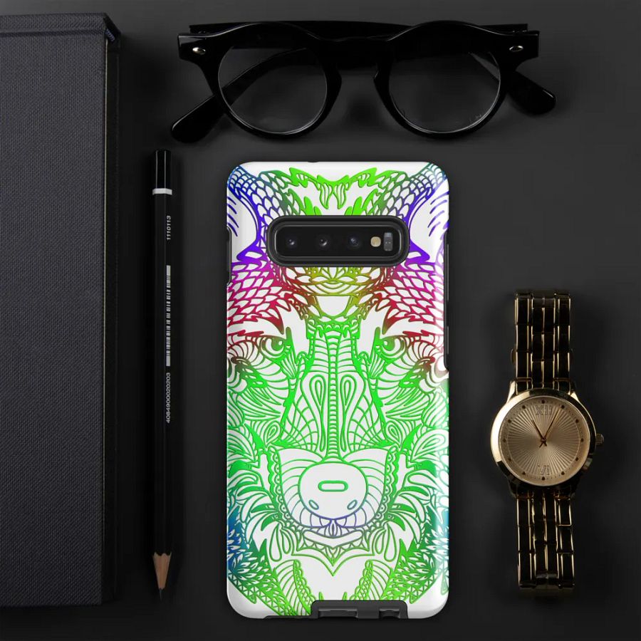 Wolf Head Green Mandala Phone Case product image (7)