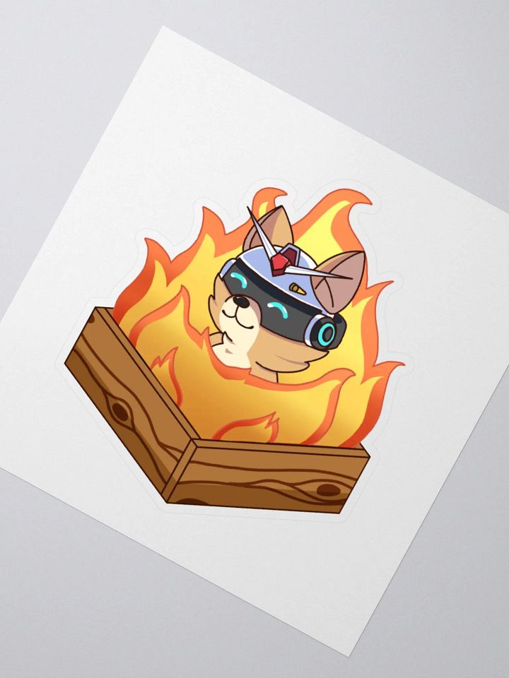 Flaming Taku Sticker product image (2)