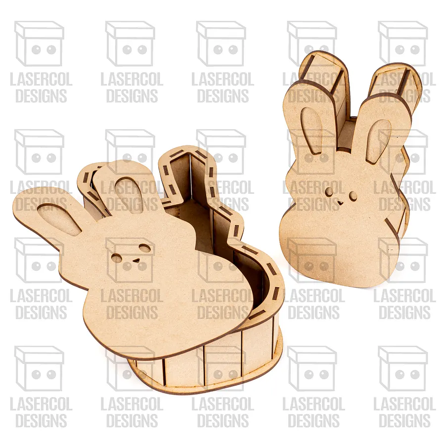 Easter Bunny Shaped Boxes Set 1 - Laser Cut Files product image (6)