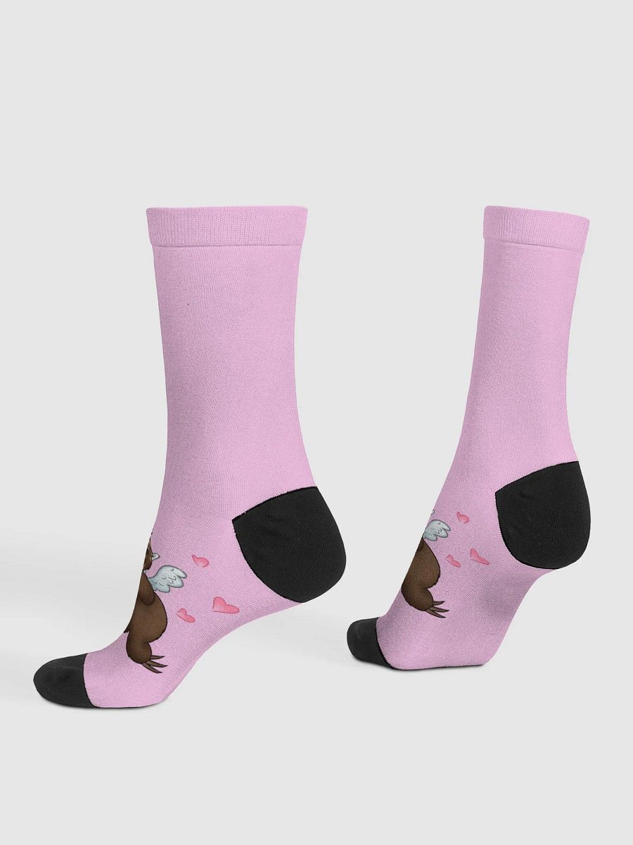 Pink Cupid Sloth Crew Socks product image (4)