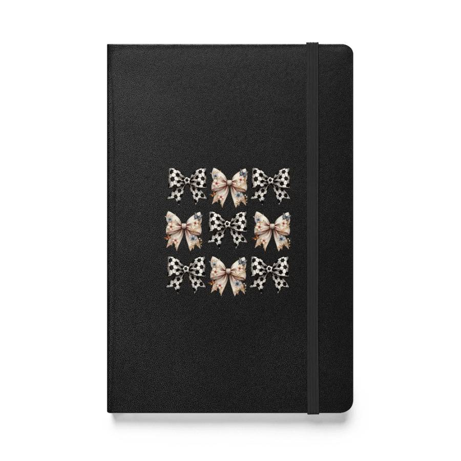 Spring Bows Soccer Chic Hardcover Journal product image (1)