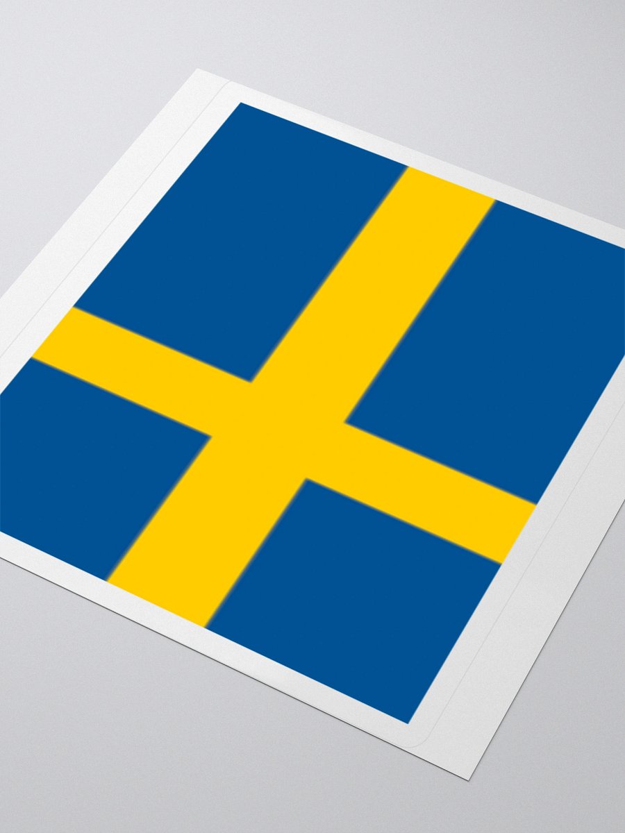Exclusive Sweden Flag Kiss-Cut Stickers - High-Quality Vinyl, Multiple Sizes product image (9)