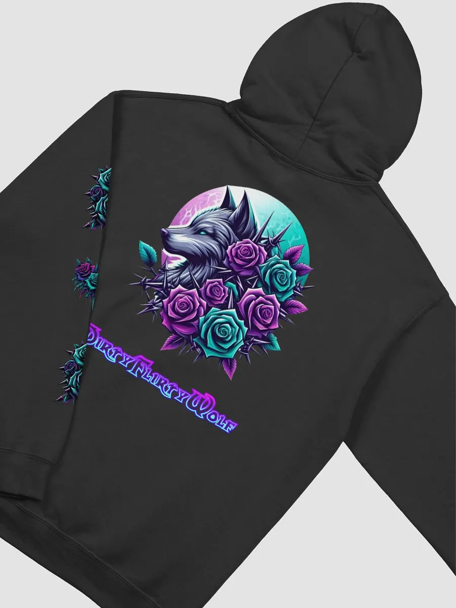 Midnight Roses Wolf Triple Panel Hoodie product image (25)