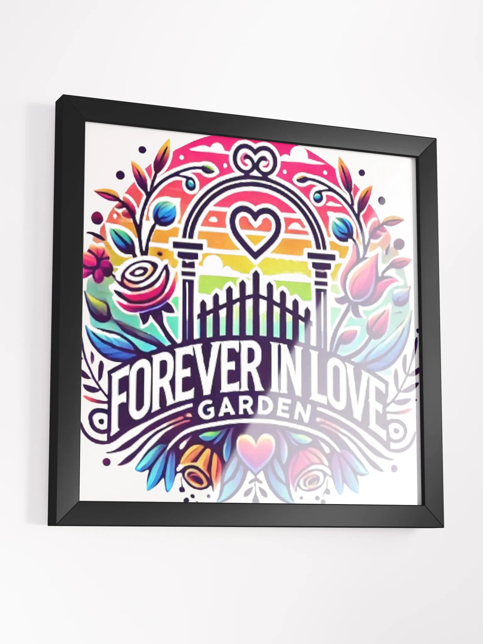 Forever in Love Garden Framed Poster product image (3)