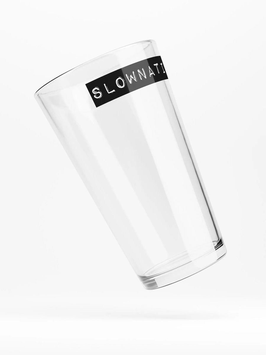 Slownation pint glass product image (5)