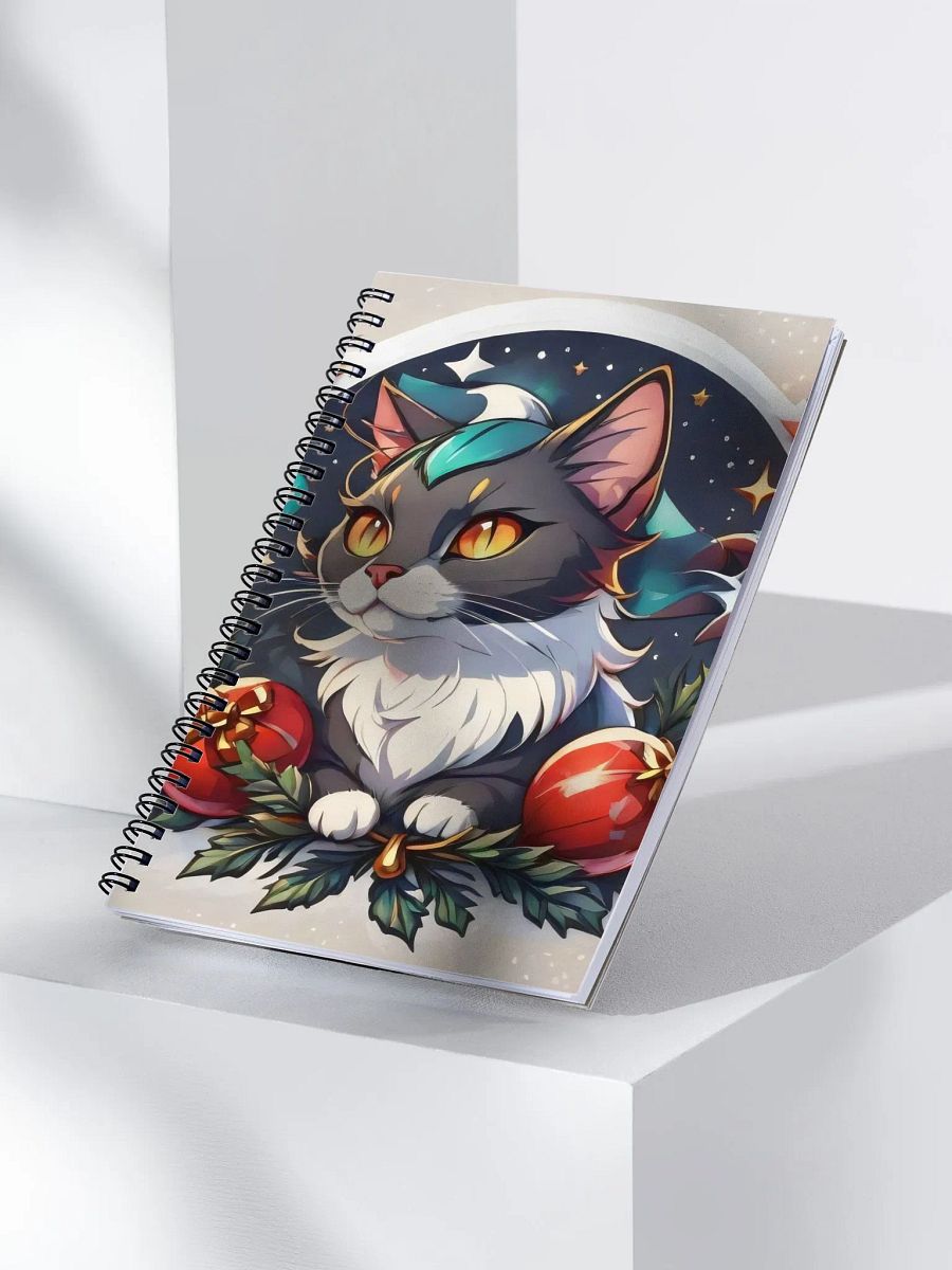 Starry Night Cat Spiral Notebook product image (3)
