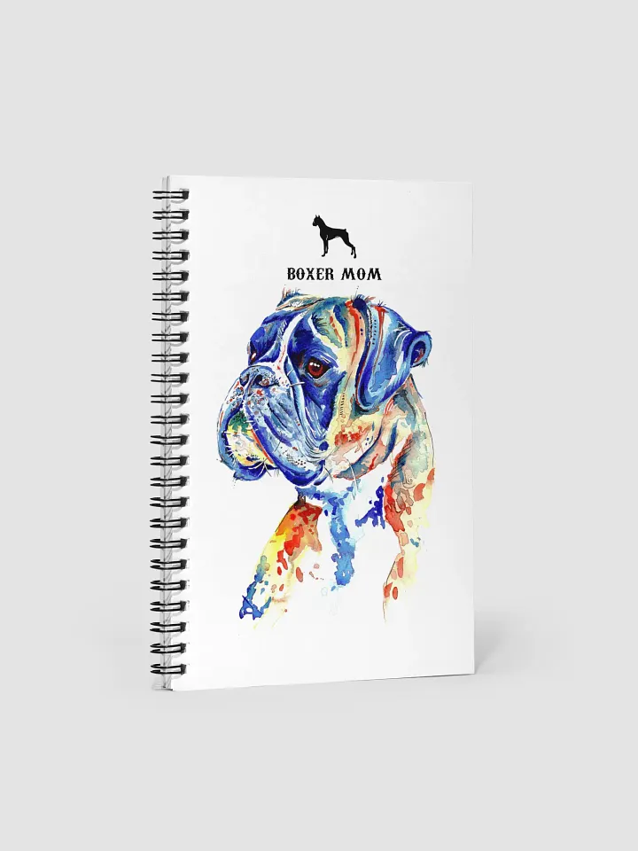 Vibrant Boxer Dog Spiral Notebook product image (1)