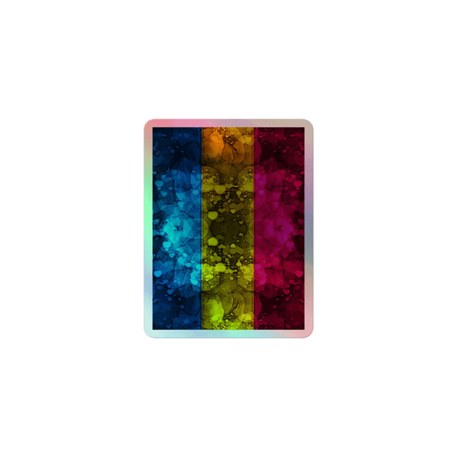 Pansexual Pride Flag Sticker (Textured Variation) product image (1)
