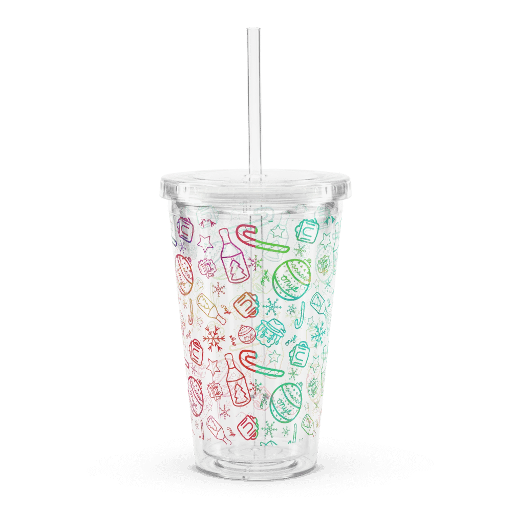 Limited Edition Christmas Rainbow Plastic Tumbler product image (2)