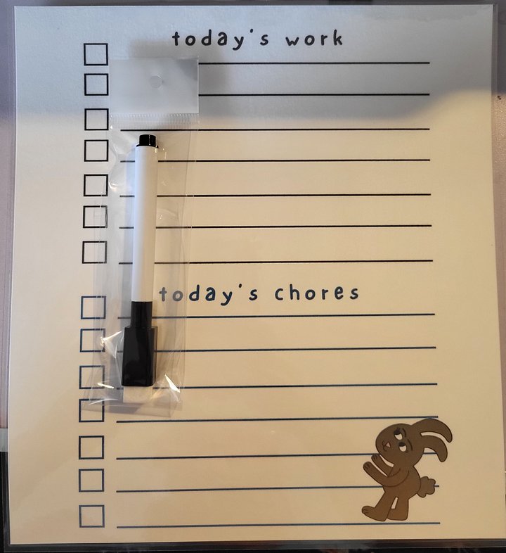 🐰💗 Hug Me Bunny Dry Erase To-Do List – Cuteness, Comfort & Organization in One! 💗🐰 product image (1)