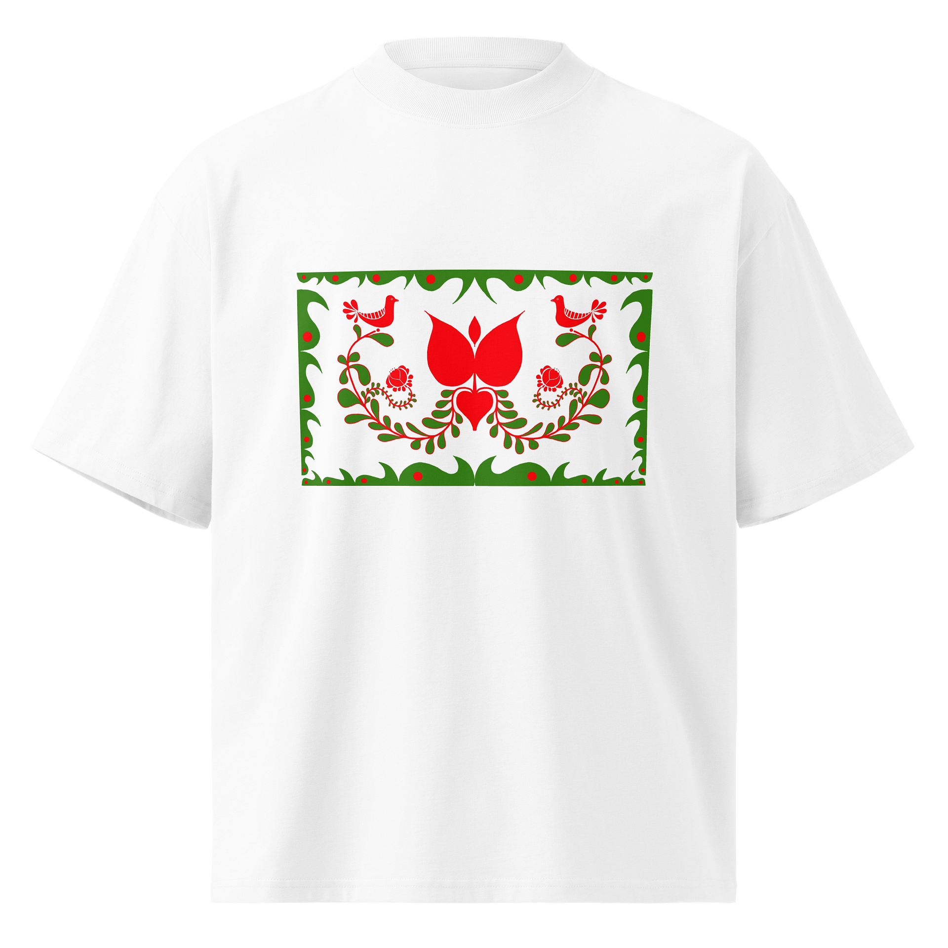 Traditional Hungary Folk Art Harmony Organic T-Shirt product image (1)