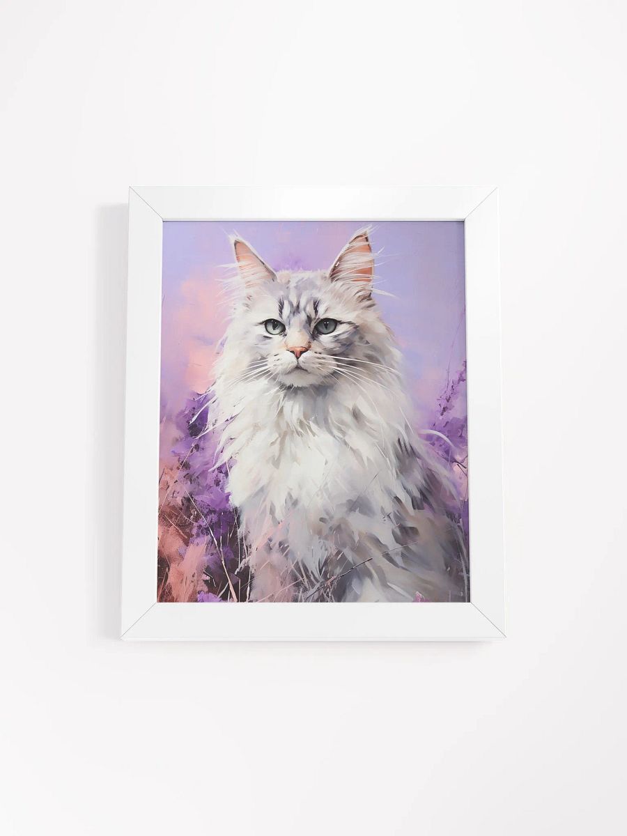 Ethereal Blue-eyed Cat Framed Poster product image (1)
