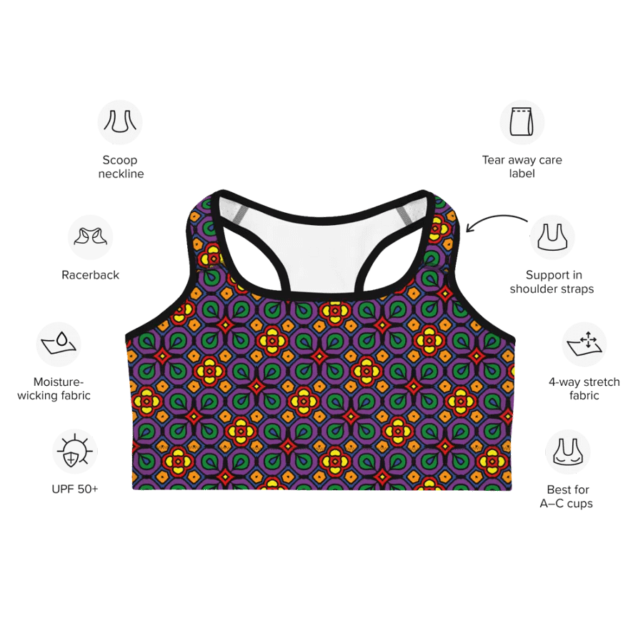 Pride Abstract (2) - Sports Bra product image (7)