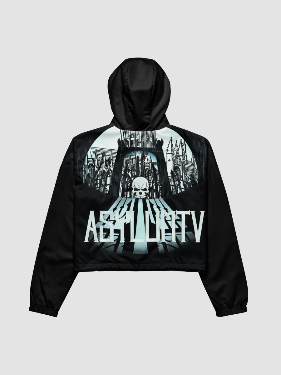 [AsylumTv] All-Over Print Women's Cropped Windbreaker Sublicolor 915 product image (2)