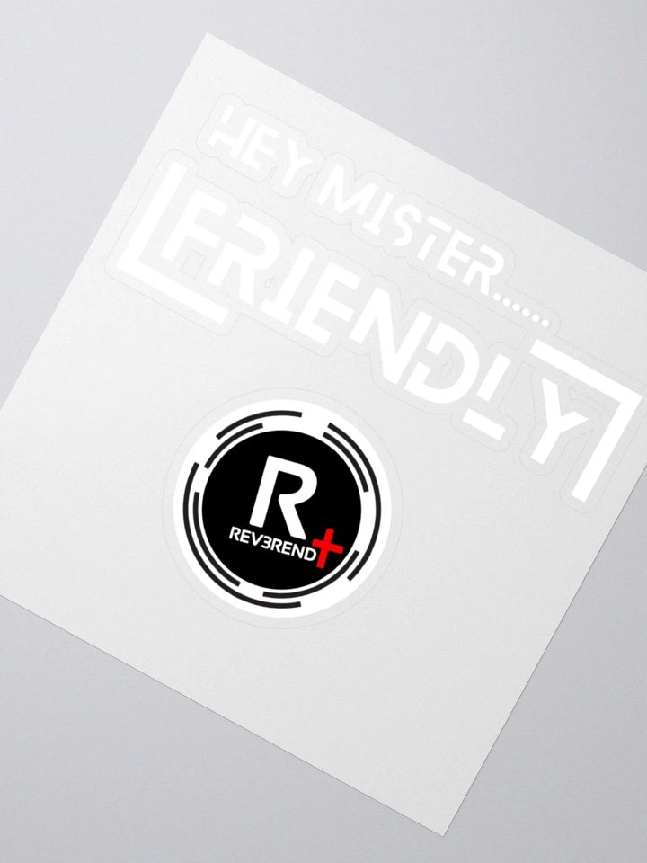 Friendly Reverend Kiss Cut Stickers product image (6)
