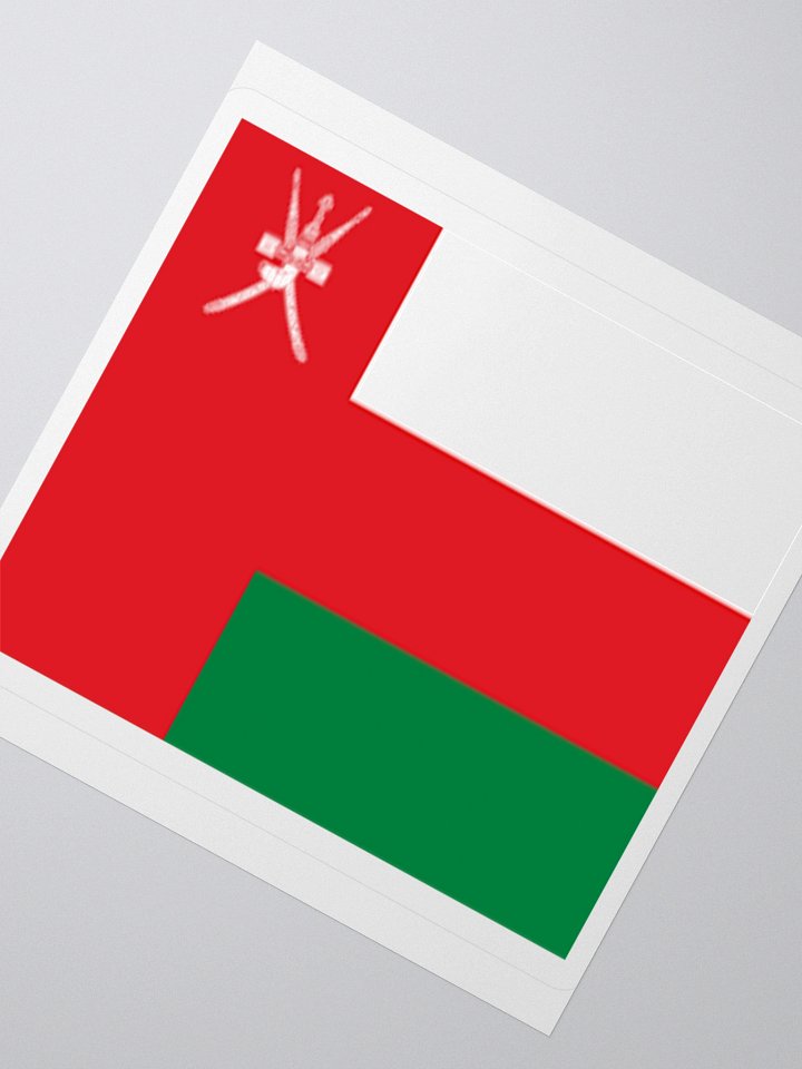 Exclusive Oman Flag Kiss-Cut Stickers - High-Quality Vinyl, Multiple Sizes product image (6)