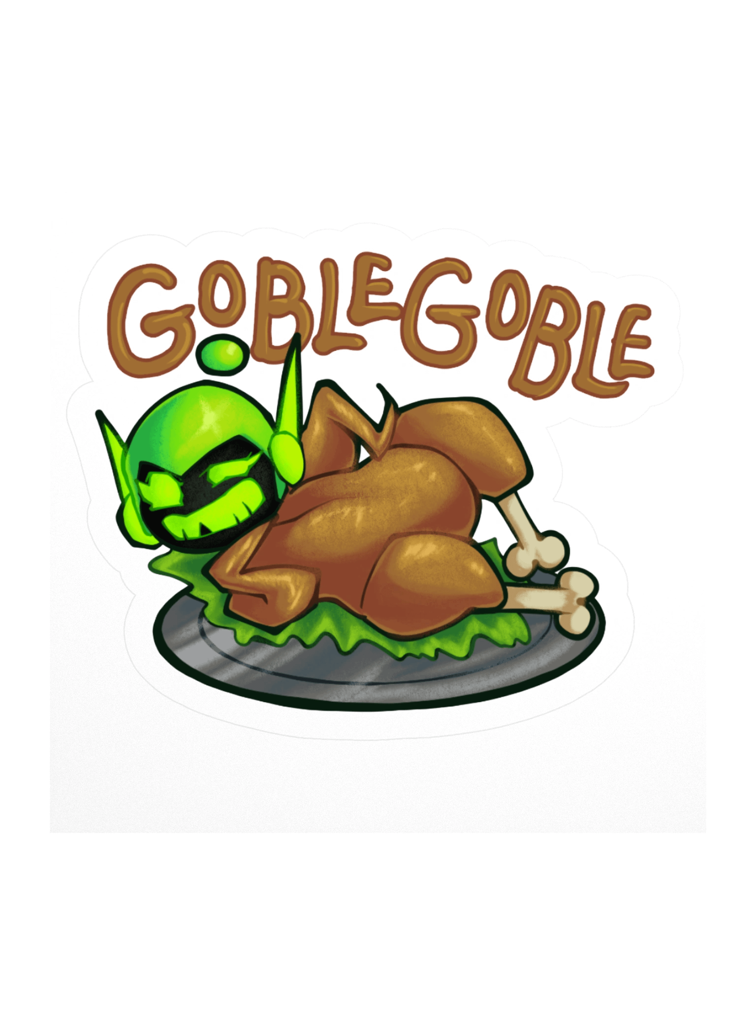 Gobble gobble turkey Calibyte - Sticker product image (1)