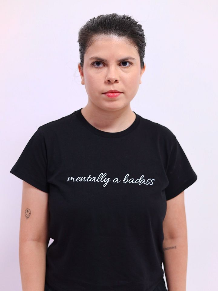 Mentally a Badass High-Waisted Tee product image (1)