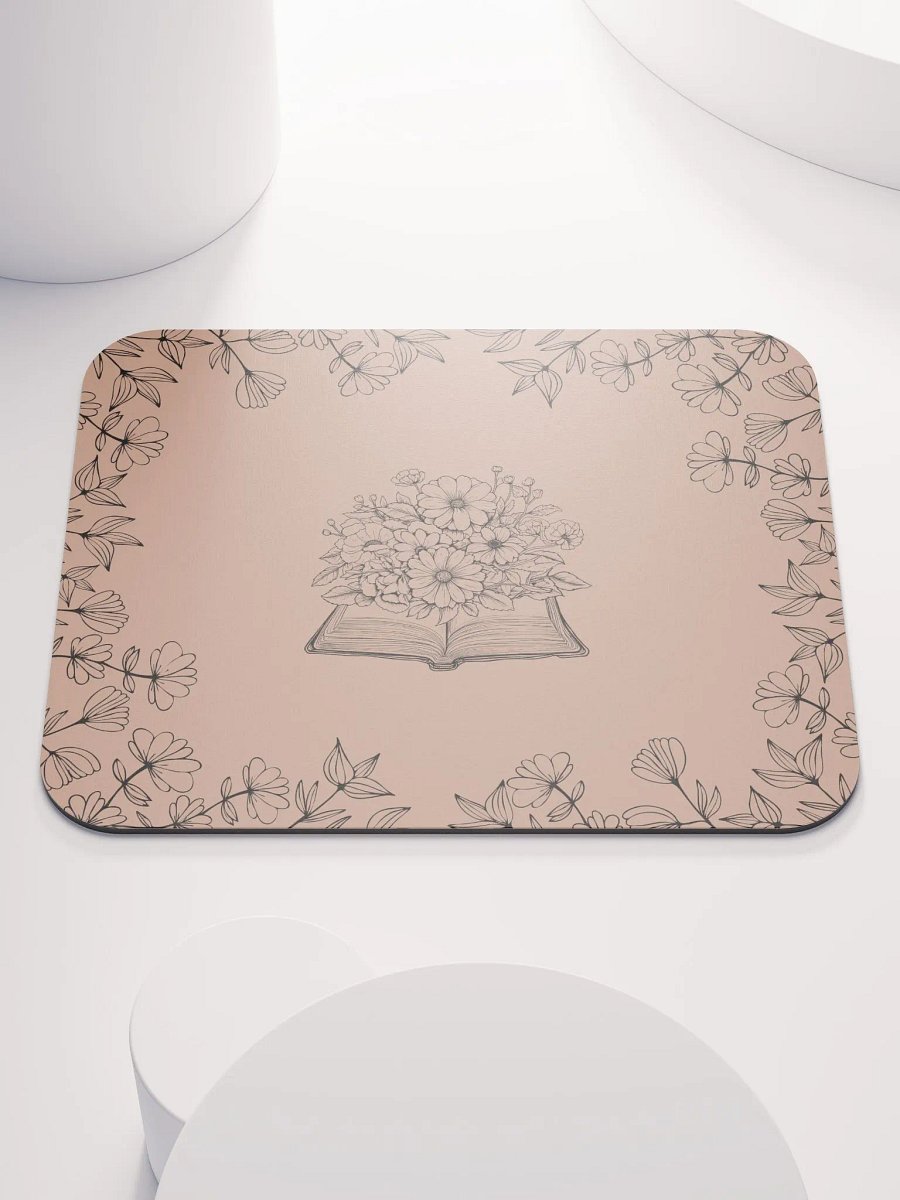 sunflowers and books mousepad product image (1)