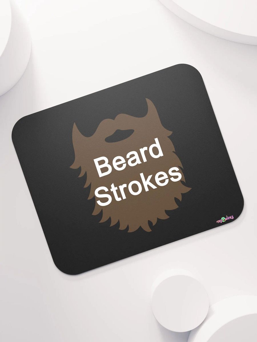 Brown Beard Strokes Classic Mouse Pad (Black) product image (7)