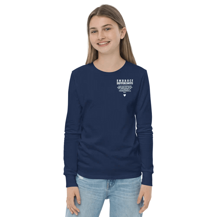 Embrace Differences Long Sleeve Youth T-shirt product image (16)