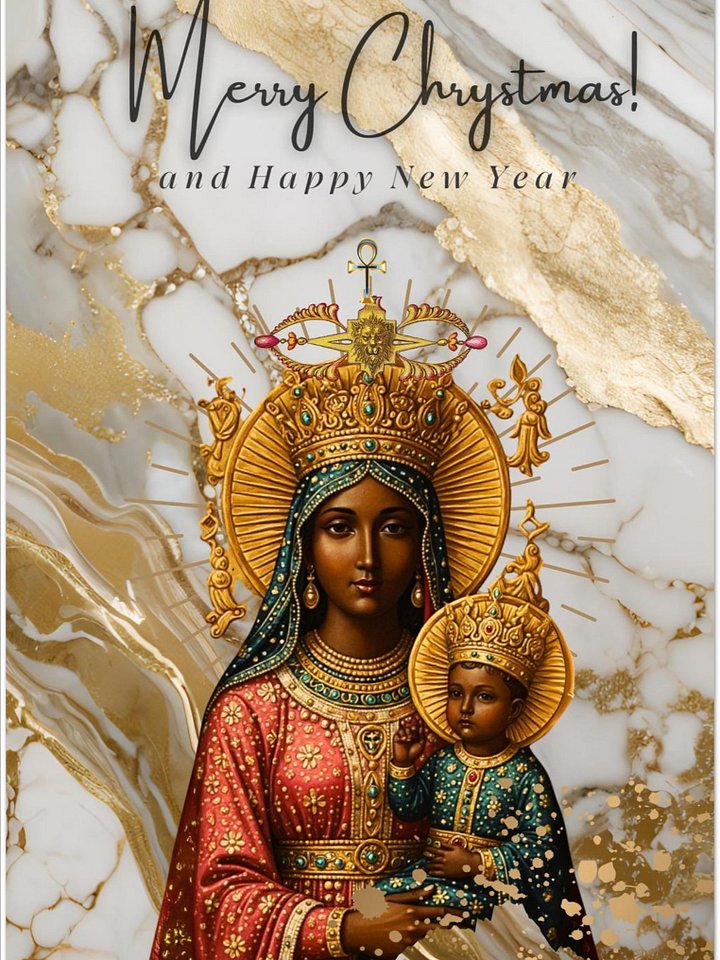 Black Madonna and Child _ Pack of 10x Holiday Greeting Cards_4 product image (2)