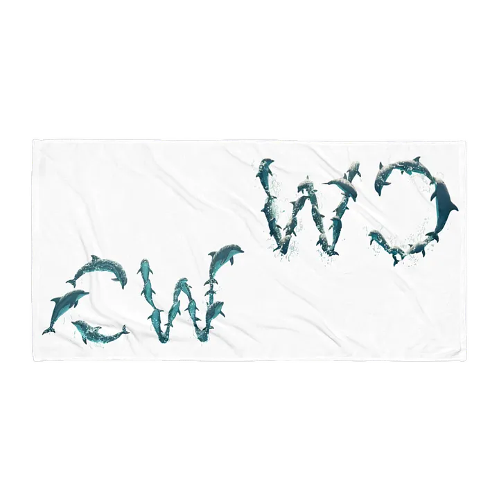 CW - Dolphin Splash Sublimated Towel product image (1)