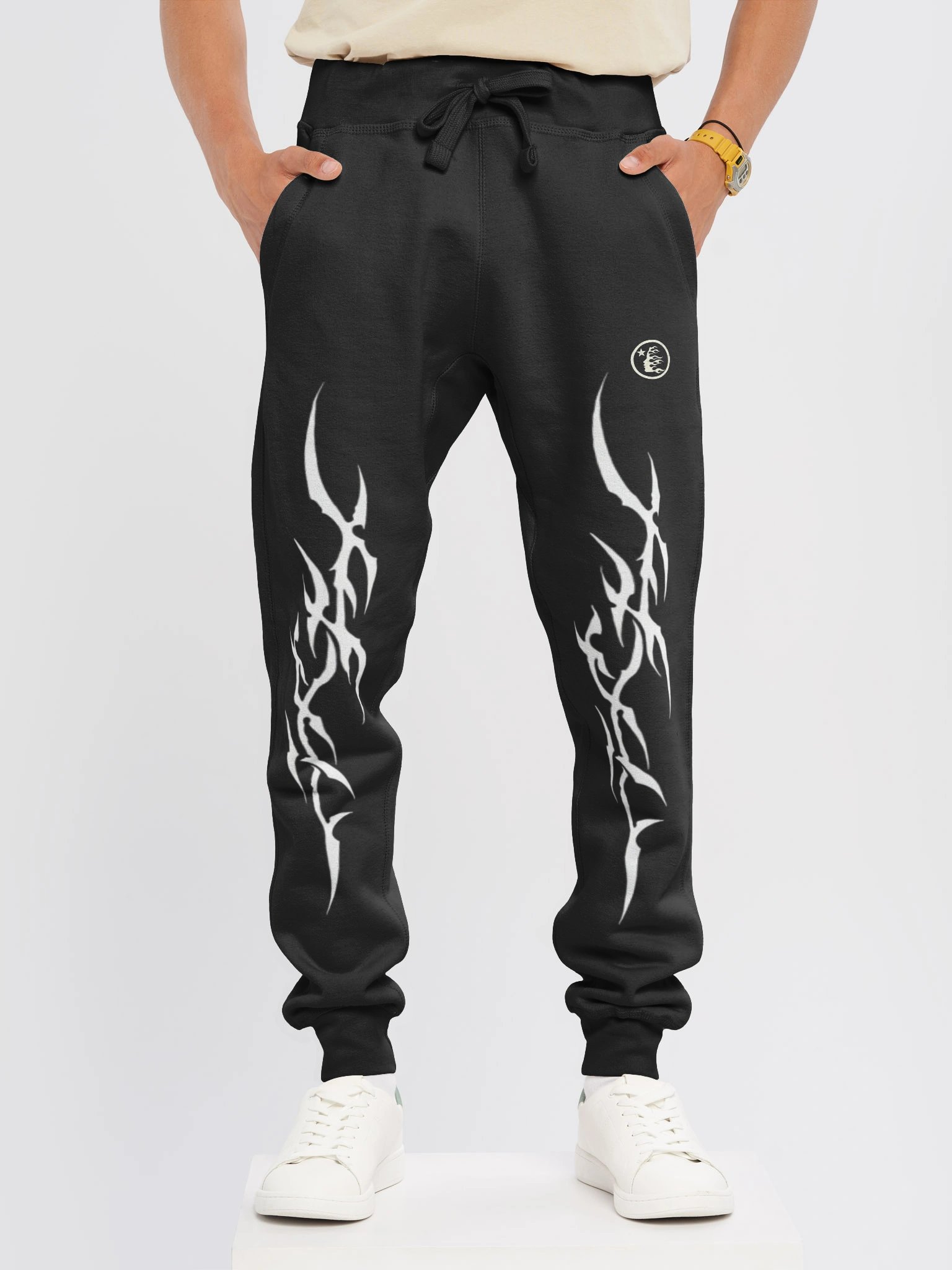 Hellstar Flame Flare Sweatpants Black product image (2)
