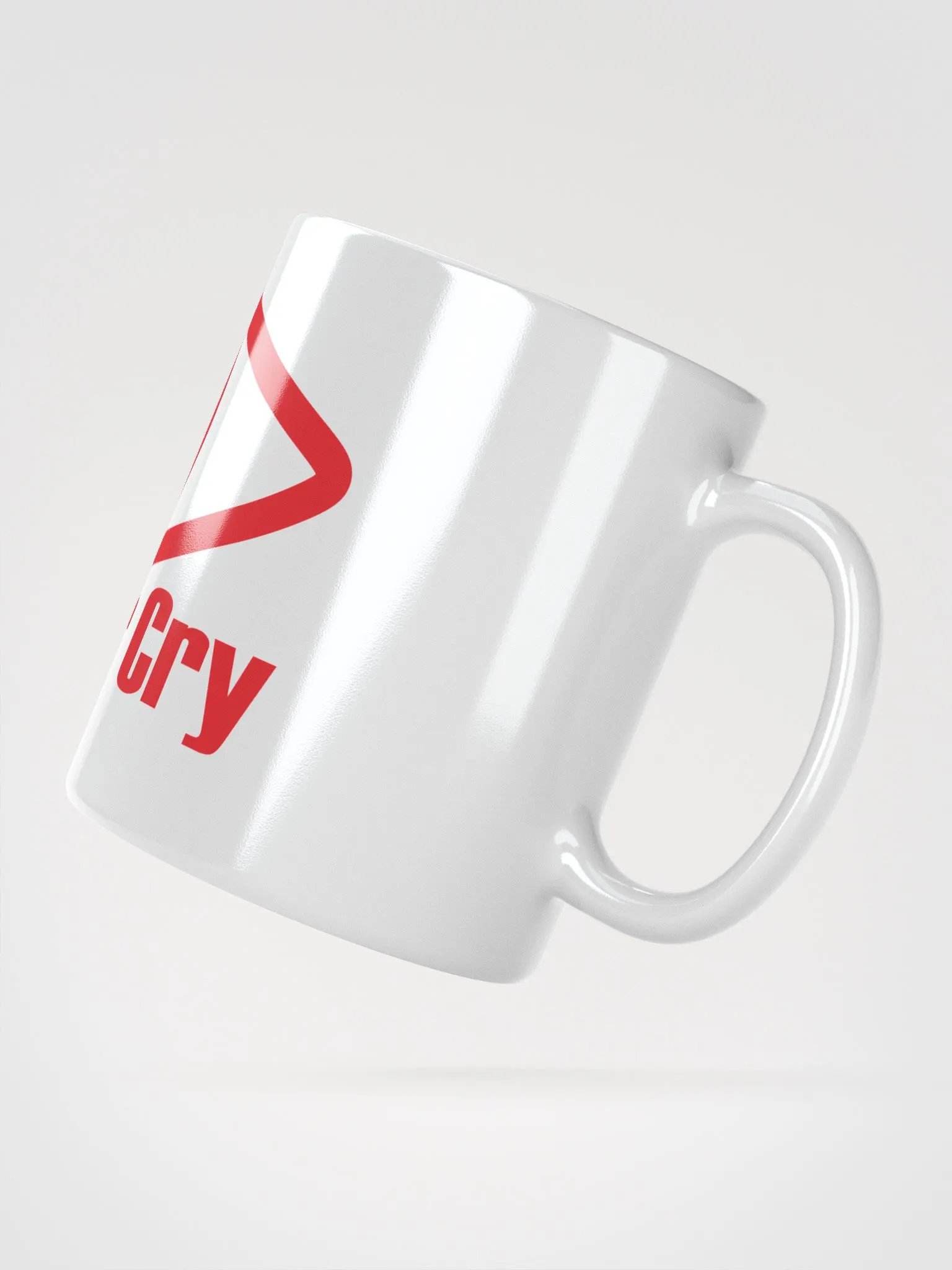 Forever Cry - Red - White Glossy Mug product image (3)